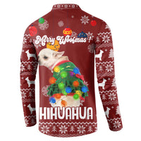 Chihuahua Dog Attitude Christmas Button Sweatshirt Xmas Holiday Patterns - Wonder Print Shop
