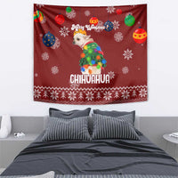 Chihuahua Dog Attitude Christmas Tapestry Xmas Holiday Patterns - Wonder Print Shop