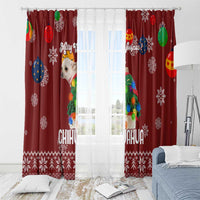 Chihuahua Dog Attitude Christmas Window Curtain Xmas Holiday Patterns - Wonder Print Shop