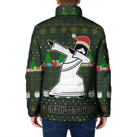 Jesus Birthday Boy Christmas Padded Jacket Funny Xmas Holiday Patterns - Wonder Print Shop