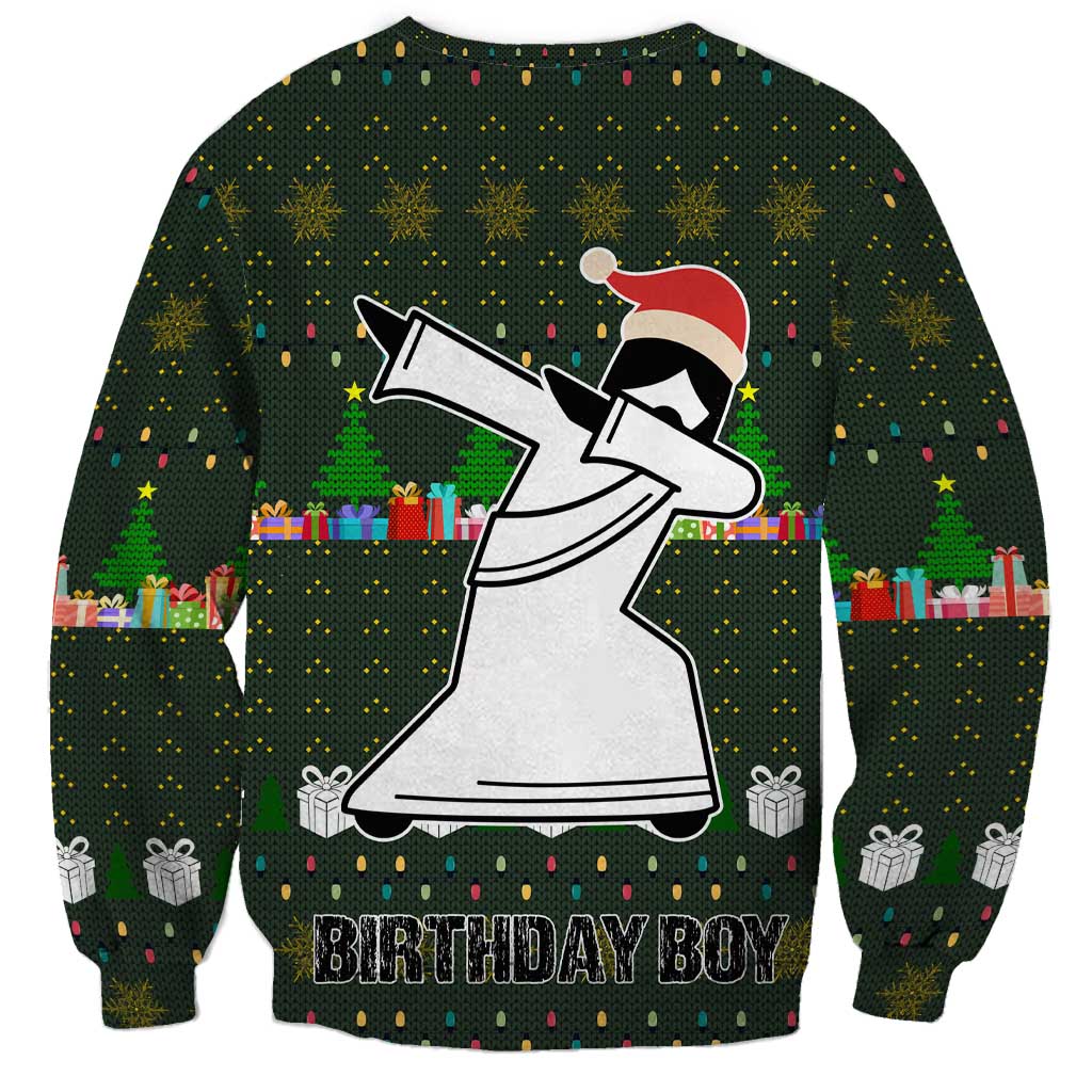 Jesus Birthday Boy Christmas Sweatshirt Funny Xmas Holiday Patterns - Wonder Print Shop