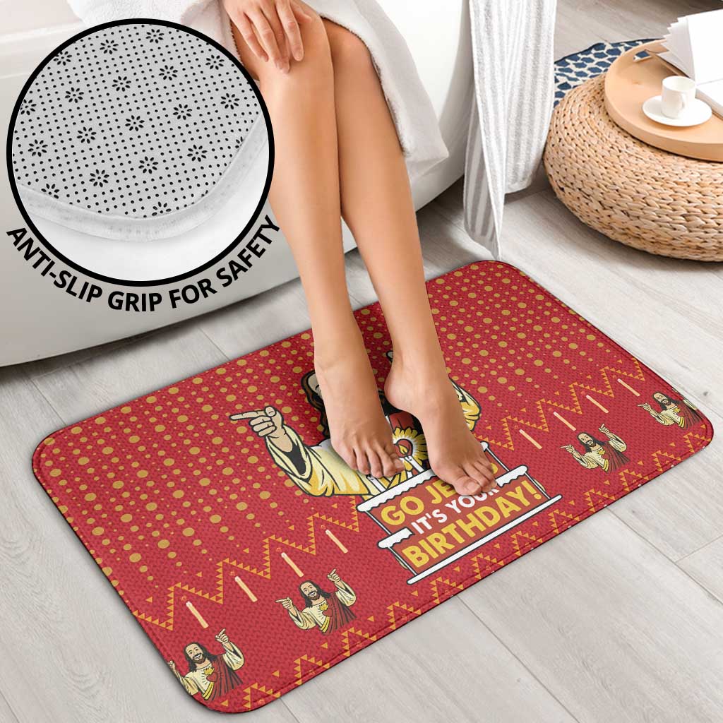 Jesus Birthday Christmas Bathroom Set Funny Xmas Holiday Patterns - Wonder Print Shop
