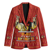 Jesus Birthday Christmas Blazer Funny Xmas Holiday Patterns - Wonder Print Shop