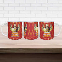 Jesus Birthday Christmas Ceramic Mug Funny Xmas Holiday Patterns - Wonder Print Shop