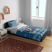 Jesus Has Your Back Jiu Jitsu Christmas Bedding Set Funny Xmas Holiday Patterns - Wonder Print Shop