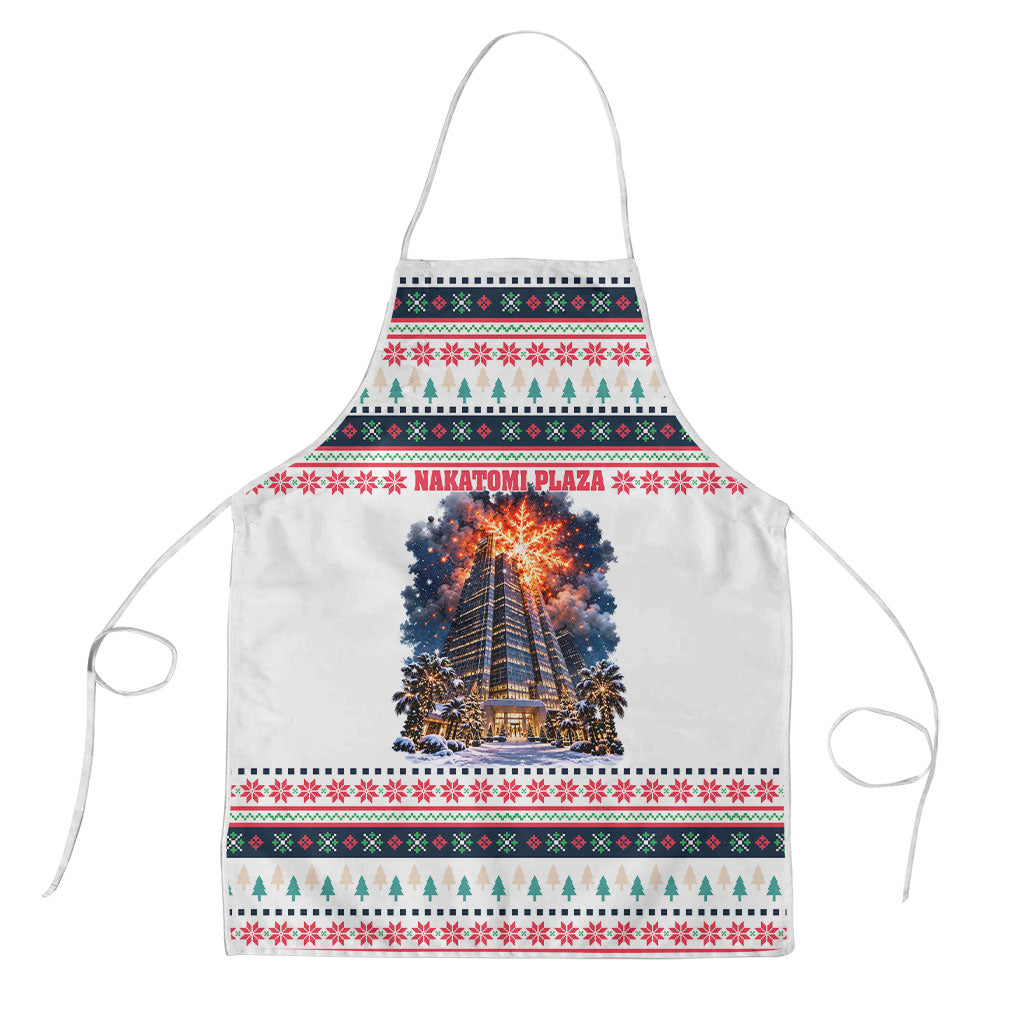 Christmas Nakatomi Plaza Apron Santa Ho Ho Ho Explosion