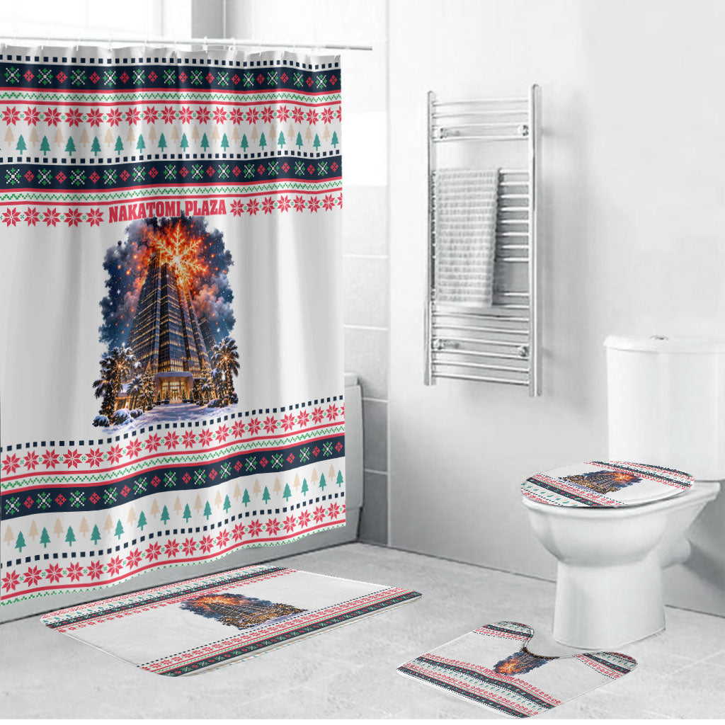 Christmas Nakatomi Plaza Bathroom Set Santa Ho Ho Ho Explosion