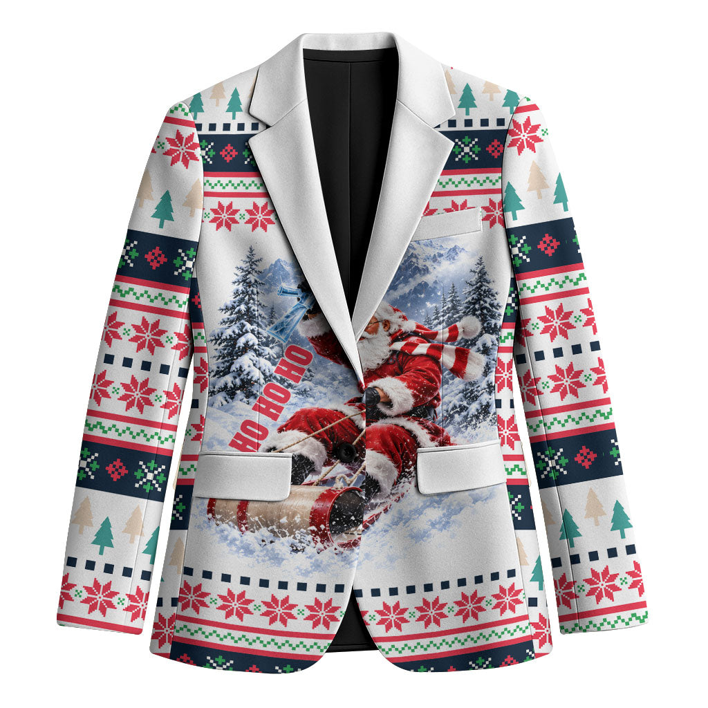 Christmas Nakatomi Plaza Blazer Santa Ho Ho Ho Explosion