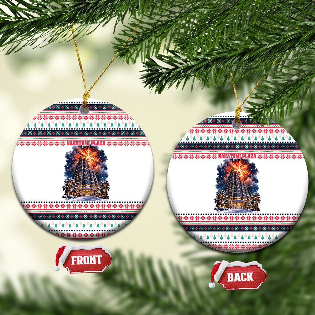 Christmas Nakatomi Plaza Ceramic Ornament Santa Ho Ho Ho Explosion