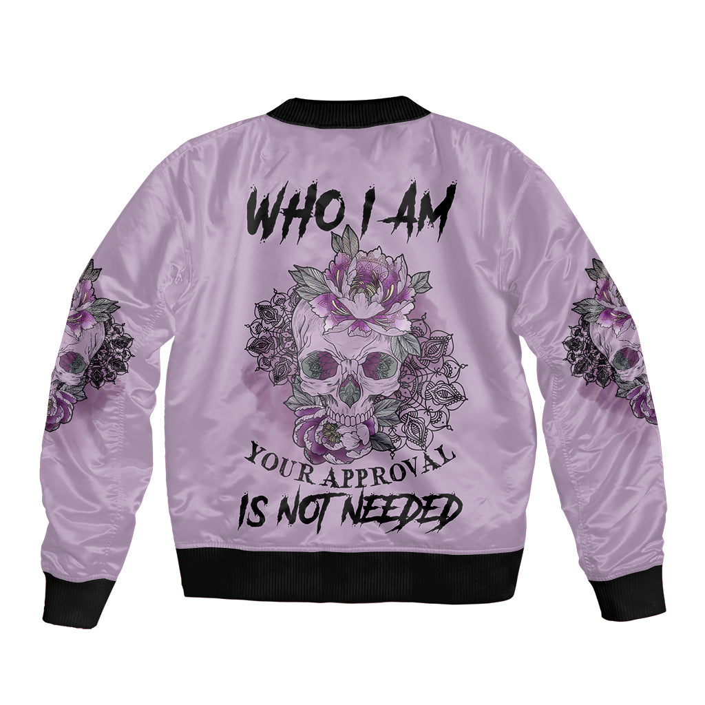 I Am Who I Am Skull Bomber Jacket - Wonder Print Shop