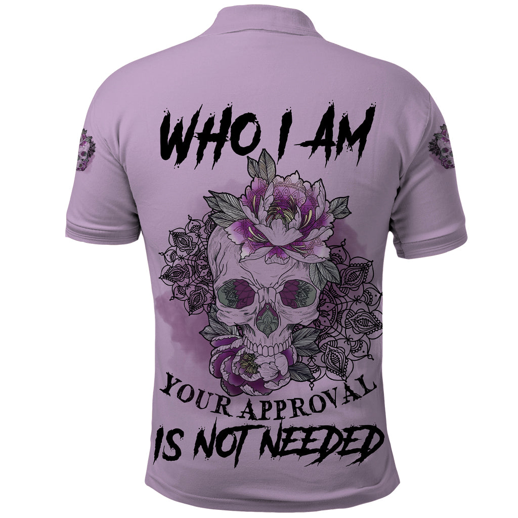 I Am Who I Am Skull Polo Shirt - Wonder Print Shop