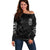 IDGAF Flag Skull Off Shoulder Sweater - Wonder Print Shop