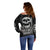 IDGAF Flag Skull Off Shoulder Sweater - Wonder Print Shop