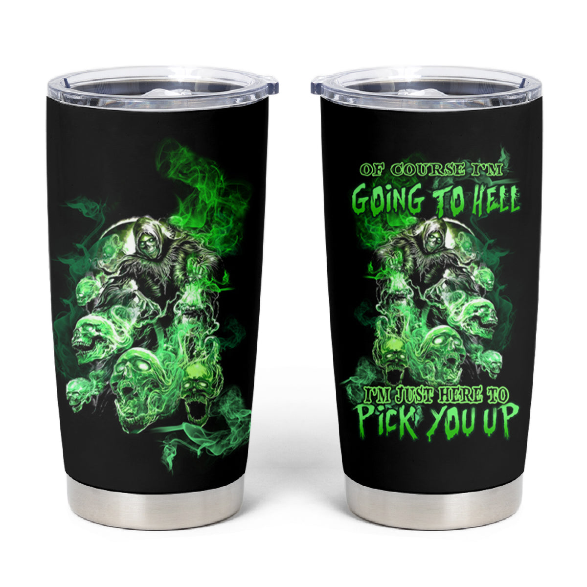 I Am The Storm Skull Tumbler Cup