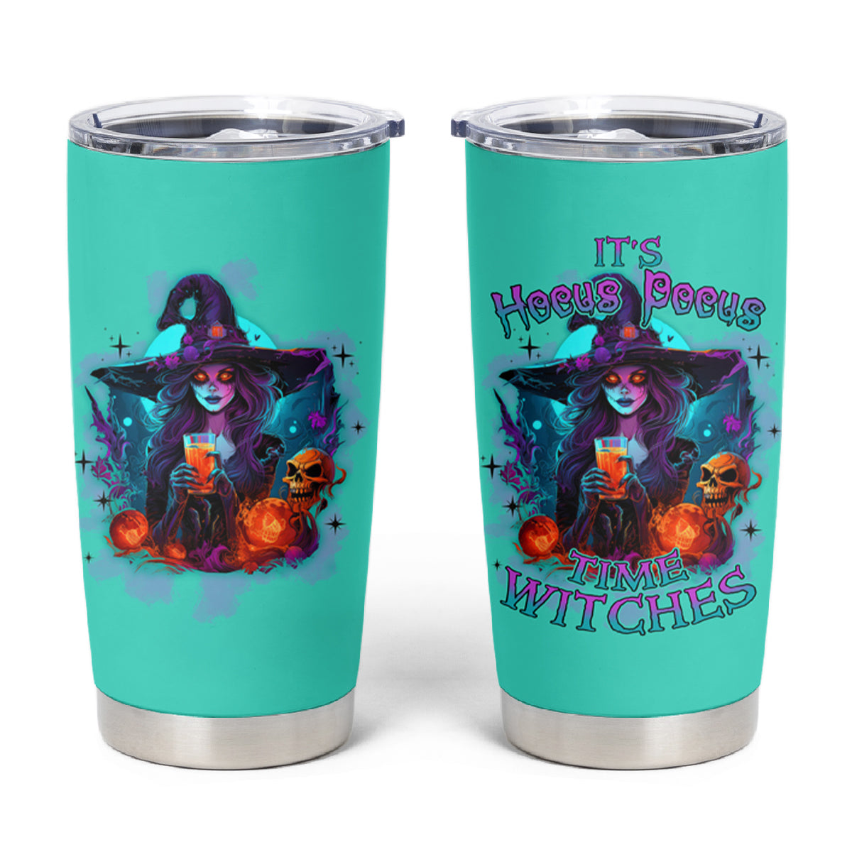 Hocus Pocus Time Witches Halloween Tumbler Cup