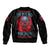 When I Was Born Fire Skull Bomber Jacket - Wonder Print Shop