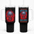 When I Was Born Fire Skull Tumbler With Handle