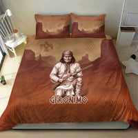 Geronimo Native American Bedding Set Rifle and Desert Landscape Native American Warrior - Wonder Print Shop
