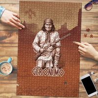Geronimo Native American Puzzle Rifle and Desert Landscape Native American Warrior - Wonder Print Shop