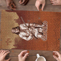 Geronimo Native American Puzzle Rifle and Desert Landscape Native American Warrior - Wonder Print Shop