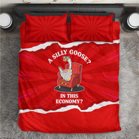 Silly Goose Bedding Set with Newspaper and Armchair Pattern