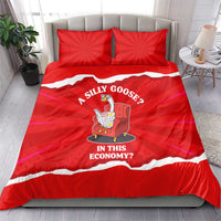 Silly Goose Bedding Set with Newspaper and Armchair Pattern