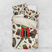 Funny Cartoon Knight Frog Bedding Set Medieval Mood Meme