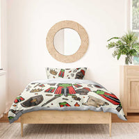 Funny Cartoon Knight Frog Bedding Set Medieval Mood Meme