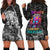 Skull Hoodie Dress Your Demons Hide Under Your Bed Mine Hide Inside My Head - Wonder Print Shop