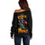 Reaper Skull Off Shoulder Sweater I Can Fix Stupid But It's Gonna Hurt - Wonder Print Shop