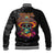 Day Of The Dead Sugar Skull Baseball Jacket Dia De Los Murtos - Wonder Print Shop