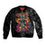 Day Of The Dead Sugar Skull Bomber Jacket Dia De Los Murtos - Wonder Print Shop