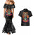 Day Of The Dead Sugar Skull Couples Matching Mermaid Dress and Hawaiian Shirt Dia De Los Murtos - Wonder Print Shop