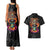 Day Of The Dead Sugar Skull Couples Matching Tank Maxi Dress and Hawaiian Shirt Dia De Los Murtos - Wonder Print Shop