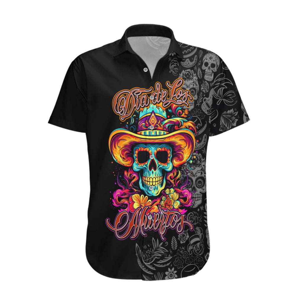 Day Of The Dead Sugar Skull Hawaiian Shirt Dia De Los Murtos - Wonder Print Shop