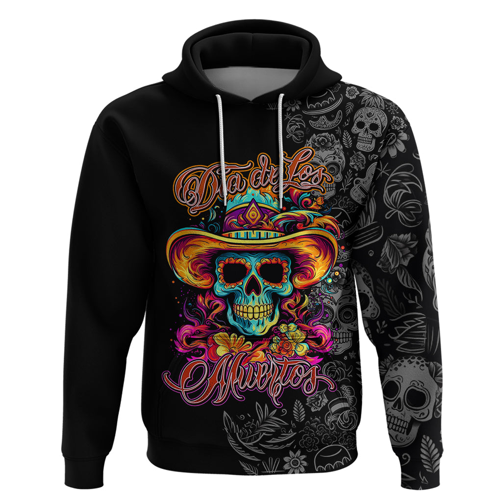 Day Of The Dead Sugar Skull Hoodie Dia De Los Murtos - Wonder Print Shop