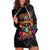 Day Of The Dead Sugar Skull Hoodie Dress Dia De Los Murtos - Wonder Print Shop