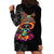 Day Of The Dead Sugar Skull Hoodie Dress Dia De Los Murtos - Wonder Print Shop