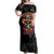 Day Of The Dead Sugar Skull Off Shoulder Maxi Dress Dia De Los Murtos - Wonder Print Shop