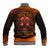 Fire Skull Baseball Jacket Of Course I'm Going To Hell I'm Just Here To Pick You Up - Wonder Print Shop