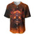 Fire Skull Baseball Jersey Of Course I'm Going To Hell I'm Just Here To Pick You Up - Wonder Print Shop