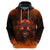 Fire Skull Hoodie Of Course I'm Going To Hell I'm Just Here To Pick You Up - Wonder Print Shop