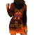 Fire Skull Hoodie Dress Of Course I'm Going To Hell I'm Just Here To Pick You Up - Wonder Print Shop