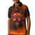 Fire Skull Kid Polo Shirt Of Course I'm Going To Hell I'm Just Here To Pick You Up - Wonder Print Shop