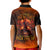 Fire Skull Kid Polo Shirt Of Course I'm Going To Hell I'm Just Here To Pick You Up - Wonder Print Shop