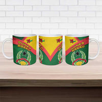 Guinea Bissau Ceramic Mug with Green Yellow Red Swirl Design - Wonder Print Shop