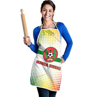 Guinea Bissau Apron with White Green Red Gradient Design - Wonder Print Shop
