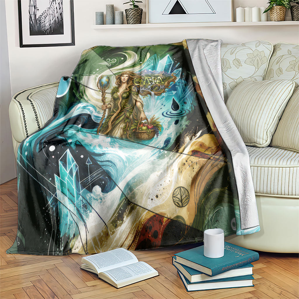 Gaia Mother Of Earth Goddess Blanket Greek Mythology Sacred Geometry Fantasy