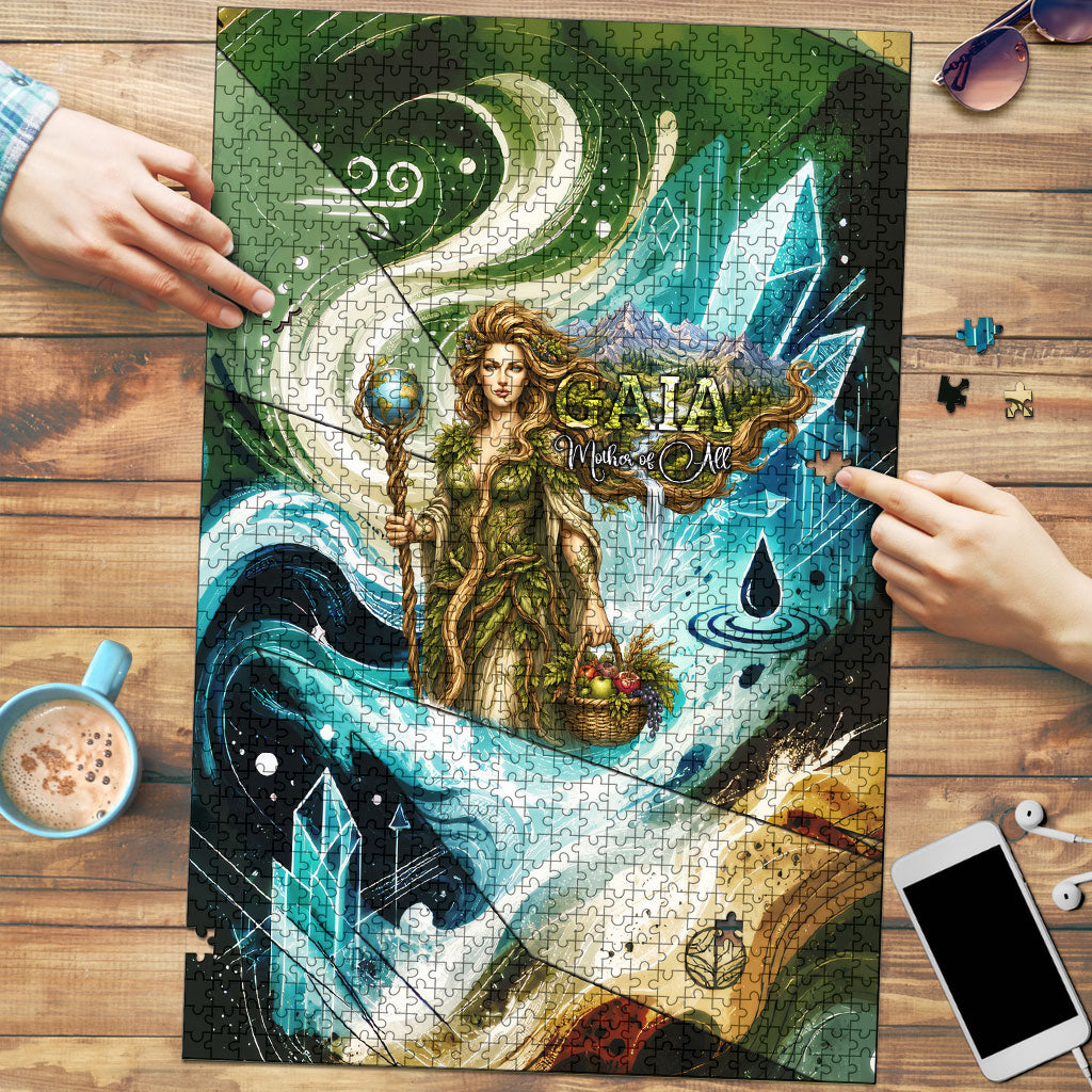 Gaia Mother Of Earth Goddess Puzzle Greek Mythology Sacred Geometry Fantasy