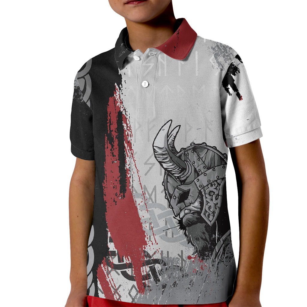 Viking Kid Polo Shirt Warrior Come To Valhalla - Wonder Print Shop